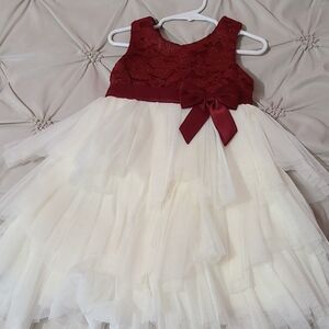 American Princess Red and White A-line Formal Dress